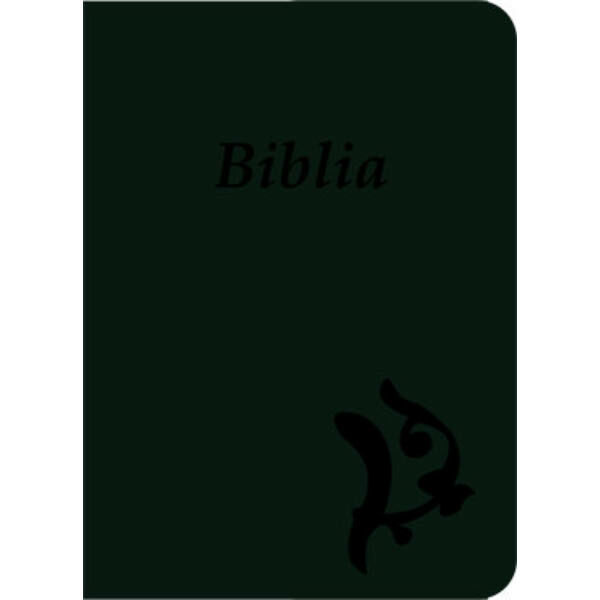 Biblia - új Károli, sötétzöld, varrott, közepes