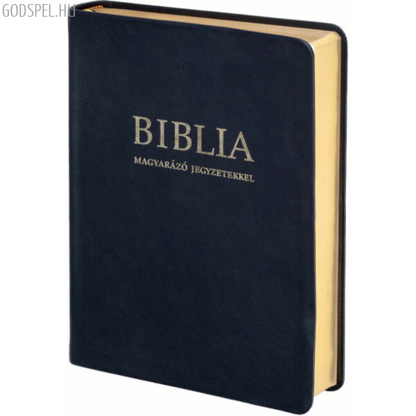 Biblia - revideált új fordítás (RÚF), magyarázó jegyzetekkel, bőrkötés, aranymetszés