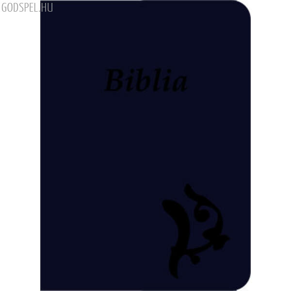 Biblia - új Károli, sötétkék, varrott, nagy